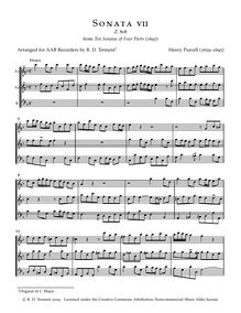 Partition complète (AAB enregistrements), 10 sonates en Four parties