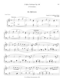 Partition 6, Offertoire (F major), L’Office Catholique, Op.148, Lefébure-Wély, Louis James Alfred