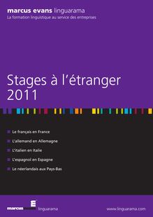Stages à l`étranger - International Courses Brochure