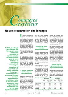 Commerce extérieur : nouvelle contraction des échanges (Octant n° 93)