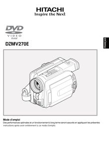 Notice Camescope numérique Hitachi  DZ-MV270EUK