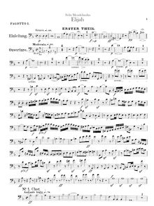 Partition basson 1, 2, Elijah, Op.70, Composer, with Julius Schubring (1806-1889), Carl Klingemann (1798-1862)William Bartholomew (1793-1867), English text (sung at premiere)