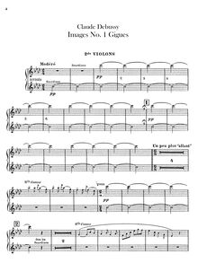Partition violons II, Images, Debussy, Claude par Claude Debussy