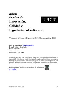 Diagnóstico de la situación de la calidad del software en la industria española (Diagnostic of software quality in the Spanish industry)