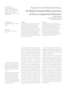 "Pequeno livro de desmatemática", de Manuel António Pina: inventiva estética y competencia literaria