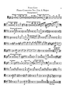Partition Trombone 1, 2 (ténor), 3 (basse), Tuba, Piano Concerto No.2