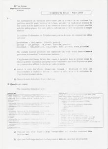 Bases de données pour Internet - 2ème Année 2005 Informatique IUT Reims