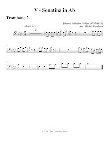 Partition Trombone 2, Little Baroque , Rondeau, Michel par Michel Rondeau