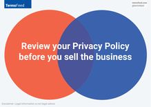 Review Privacy Policy before you sell business