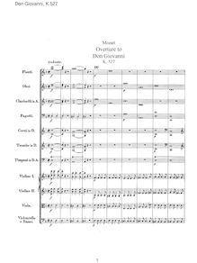 Partition Orchestral Score, Don Giovanni, Il dissoluto punito ossia il Don Giovanni