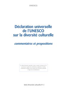 Déclaration universelle de l UNESCO sur  la diversité culturelle ...