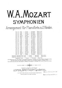 Partition complète, Symphony No.31, Paris Symphony, D major, Mozart, Wolfgang Amadeus