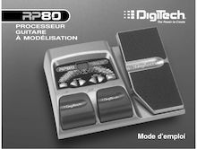 Notice Instruments de musique DigiTech  RP80