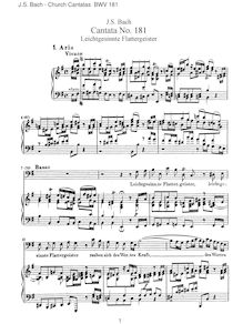 Partition complète, Leichtgesinnte Flattergeister, Bach, Johann Sebastian par Johann Sebastian Bach