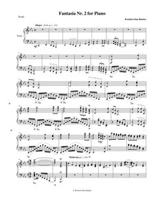 Partition complète, Fantasia No.2 pour Piano, Oma Rønnes, Kristian