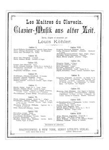 Partition Volume 8, Les maitres du clavecin, Clavier-musik aus alter Zeit ; Old Keyboard Music