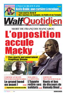 Walf Quotidien n°9091 - Du 16 au 17 juillet 2022