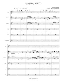 Partition I, Playfully, Symphony No.28, G major, Rondeau, Michel