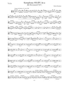 Partition viole de gambe, Symphony No.11  Latin , A minor, Rondeau, Michel
