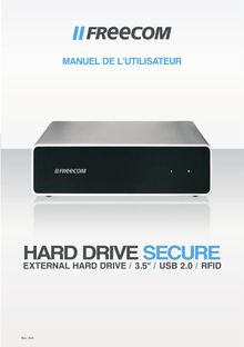 Notice Disque dur externe Freecom  Hard Drive Secure