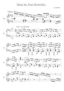 Partition complète, Danse de Âmes Desséchées, C minor, Garnier, Arthur