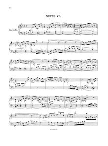 Partition No.6 en D minor, BWV 811, 6 anglais , Bach, Johann Sebastian