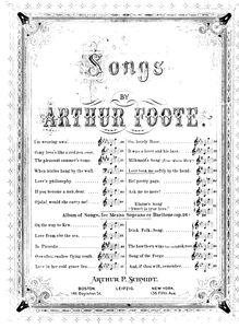 Partition No.3: Love Took Me Softly by pour main, 5 chansons, Op.13