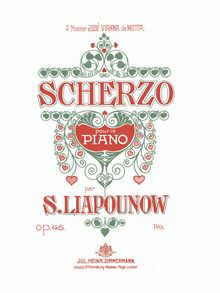 Partition complète (filter), Scherzo, Op.45, Lyapunov, Sergey