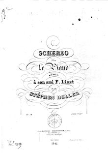 Partition complète, Scherzo, Op.24, Heller, Stephen