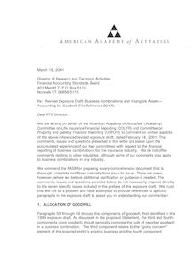 Comment letter on revised FASB exposure draft