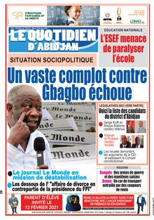 Le Quotidien d’Abidjan n°3019 - du mardi 02 février 2021