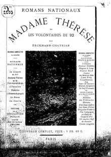 Madame Thérèse, ou Les volontaires de 92 / par Erckmann-Chatrian ; illustrations par Riou