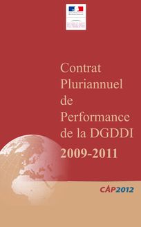 Contrat pluriannuel de performance (2009-2011)