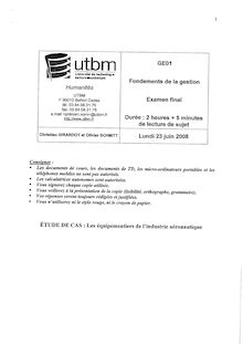 UTBM fondements de la gestion 2008