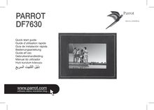 Notice Cadre photo numérique Parrot  DF7630