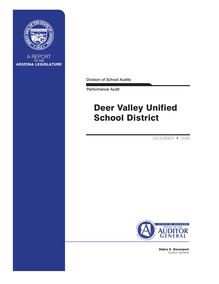 Deer Valley Unified School District Performance Audit Report (December  2006)