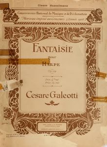 Partition complète, Fantaisie, Galeotti, Cesare