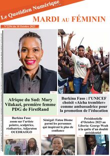 Le Quotidien Numérique d Afrique N 2294 Du 10/10/2023