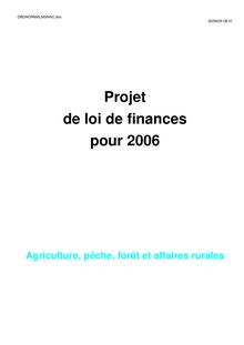 Agriculture, pêche, forêt et affaires rurales - bercy.gouv.fr