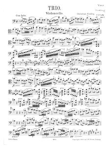 Partition de violoncelle, Piano Trio, Piano Trio No.3 in C major