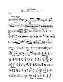Partition altos, Helios Overture, Op.17, Nielsen, Carl