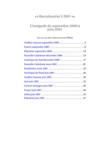 Baccalaureat 2001 mathematiques scientifique recueil d annales