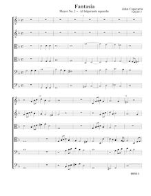 Partition complète (Tr Tr T T B B), Fantasia pour 6 violes de gambe, RC 75