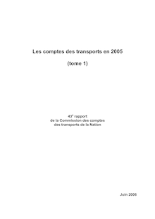 43ème rapport de la Commission des comptes des transports de la Nation
