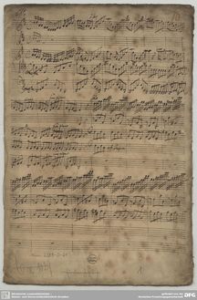 Partition complète, violon Concerto en D major, RV 213, D major