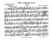 Partition Trombone 1,2, pour Giliding Girl, Sousa, John Philip