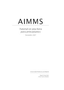 AIMMS Tutorial para principiantes