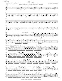 Partition violon 2, Nonet, Harrington, Jeffrey Michael