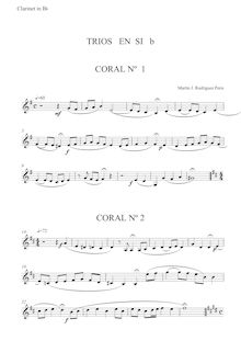 Partition clarinette 2 (B♭), 6 Tríos, Rodríguez Peris, Martín José