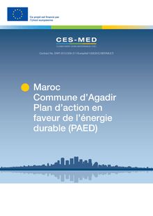 Maroc Commune d’Agadir Plan d’action en  faveur de l’énergie durable (PAED)